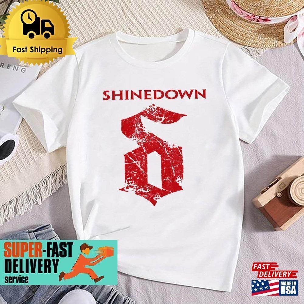 Shinedown Band Logo T-Shirt Rock Tour  Shirt  Unisex Classic
